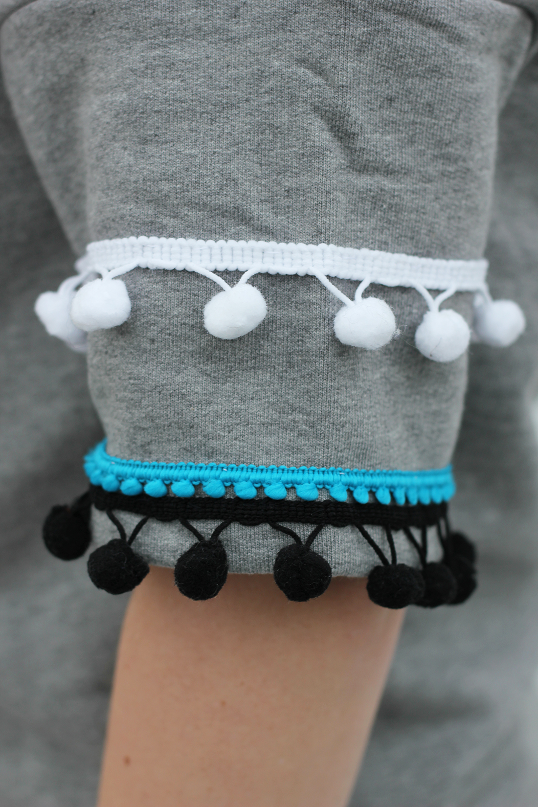 DIY Pom-Pom Sweatshirt