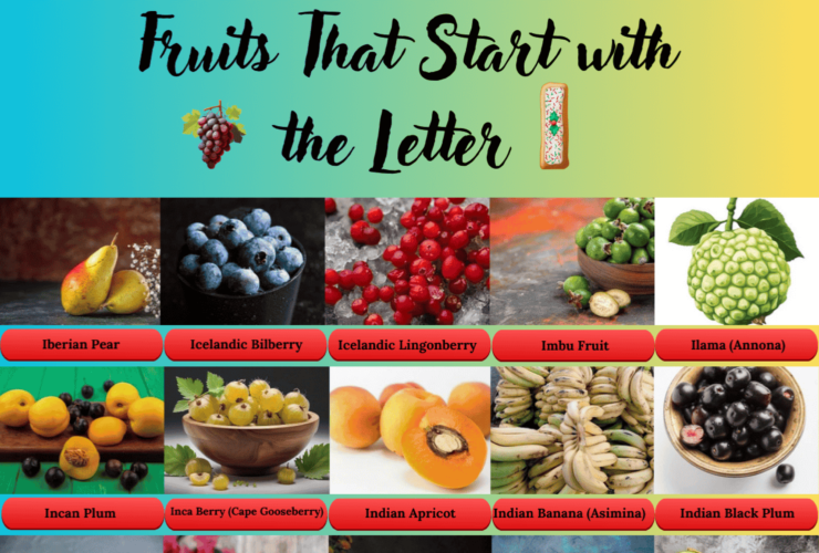 Fruits start with the Letter I