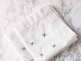 DIY Cross-Stitch Napkins