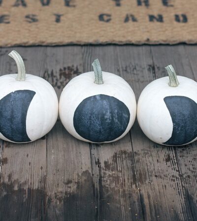 DIY Moon Phase Pumpkins