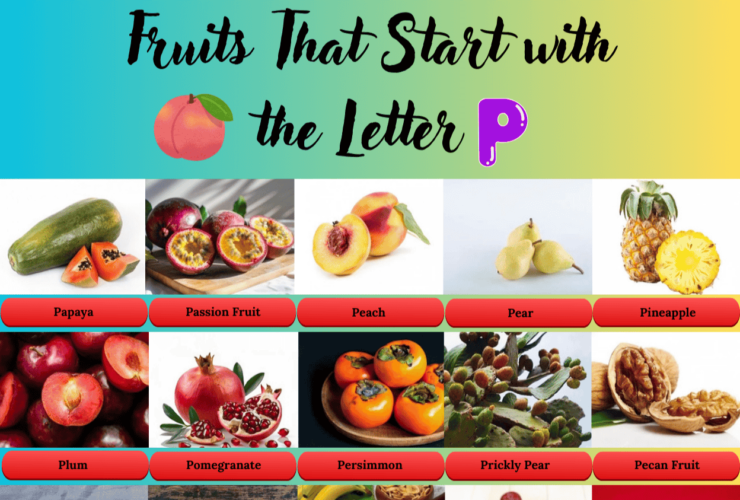 Fruits Starts with the letter P